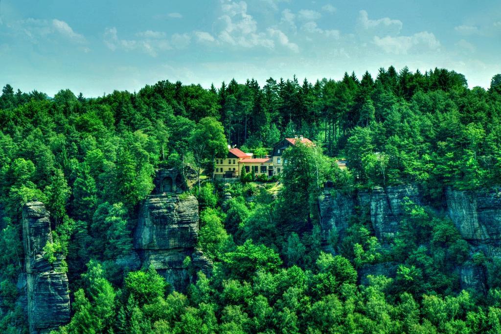 Hotel Garni Belveder Hřensko Dış mekan fotoğraf